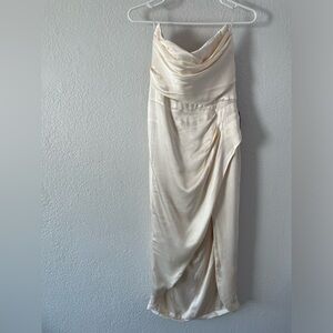 Bardot Shimmering Cream Dress